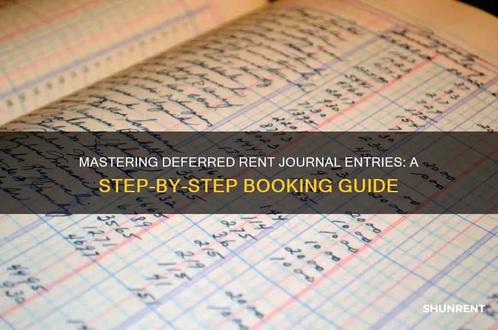 how to book deferred rent journal entry
