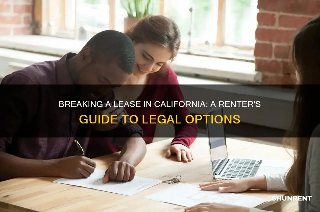 how to break a lease renter california