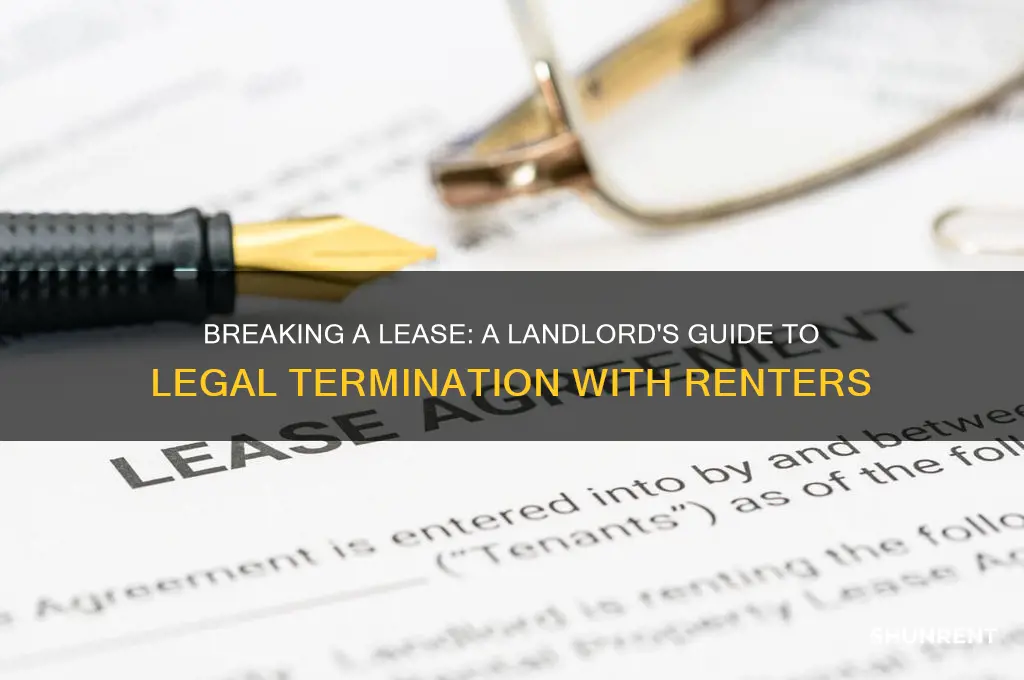 how to break a lease with a renter