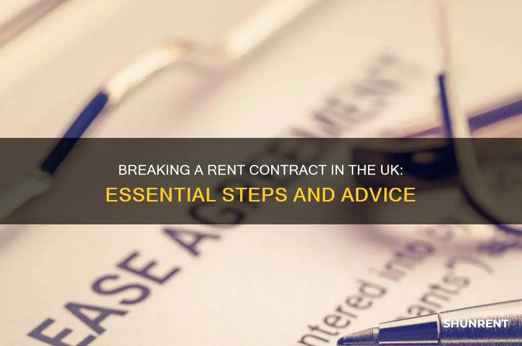 how to break a rent contract uk