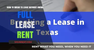 Breaking Your Texas Lease Early: Avoid Paying Full Rent Legally