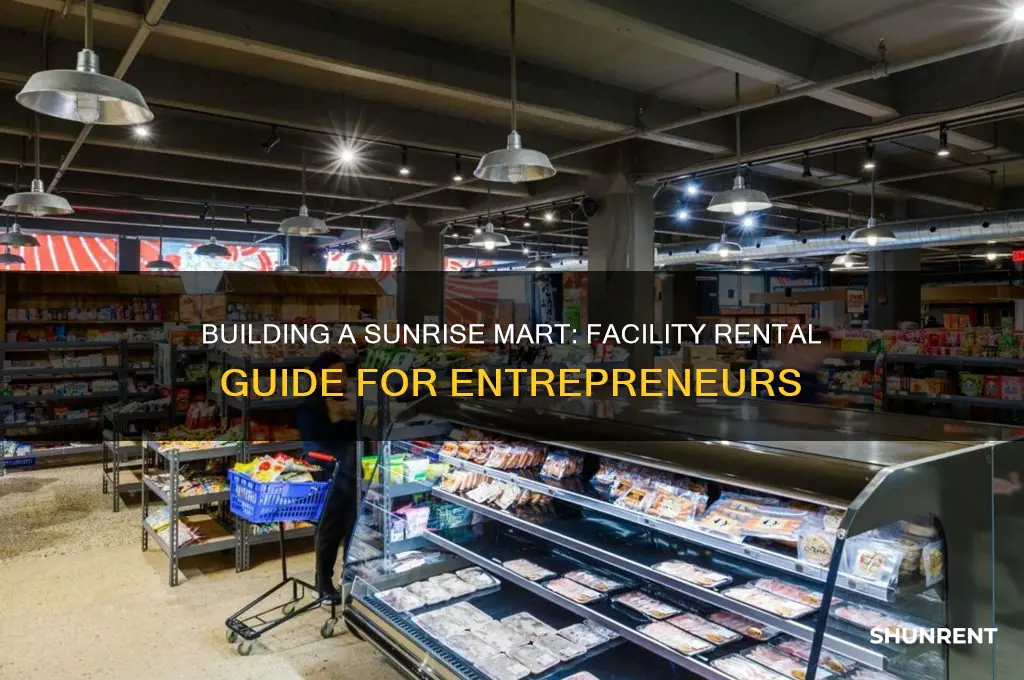 how to build sunrise mart facility rent please