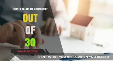 Calculating 3-Day Rent Portion from a 30-Day Lease Agreement