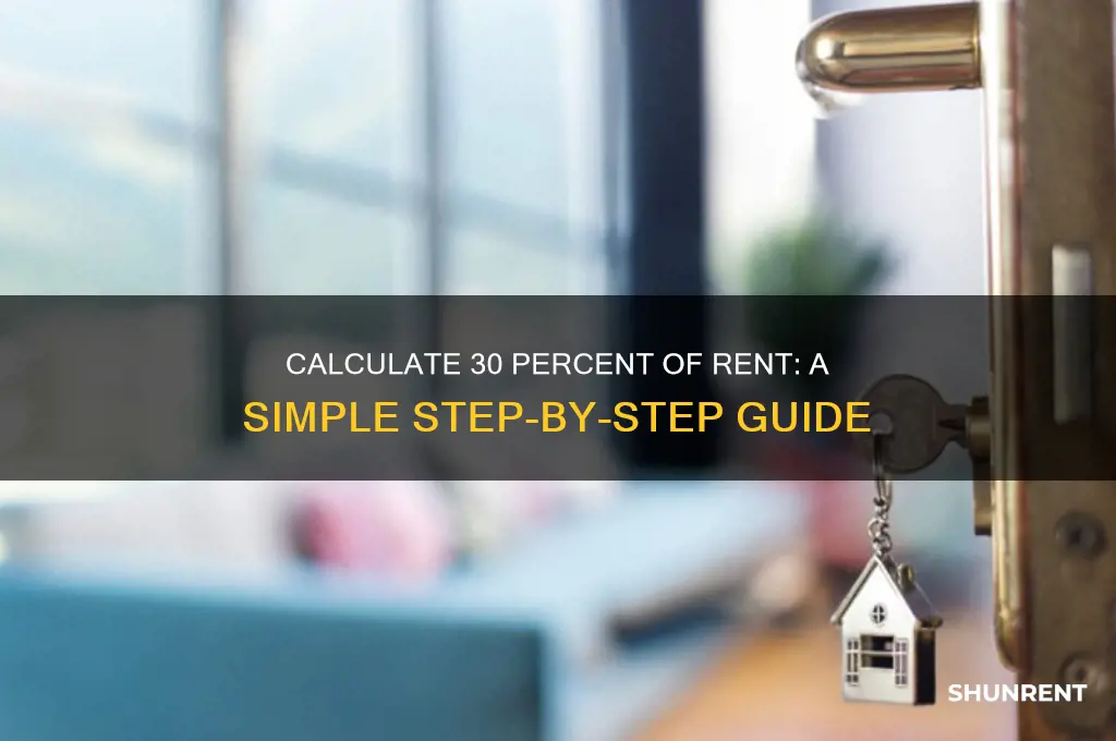 how to calculate 30 percent of rent