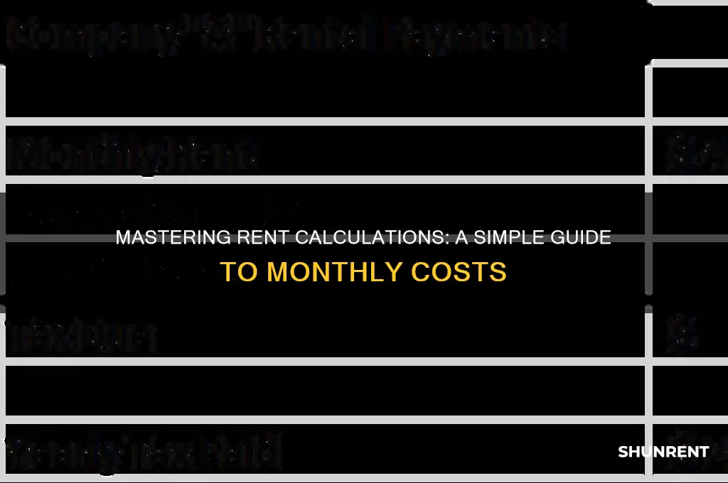 how to calculate a month