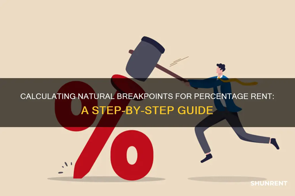 how to calculate a natural breakpoint for percentage rent
