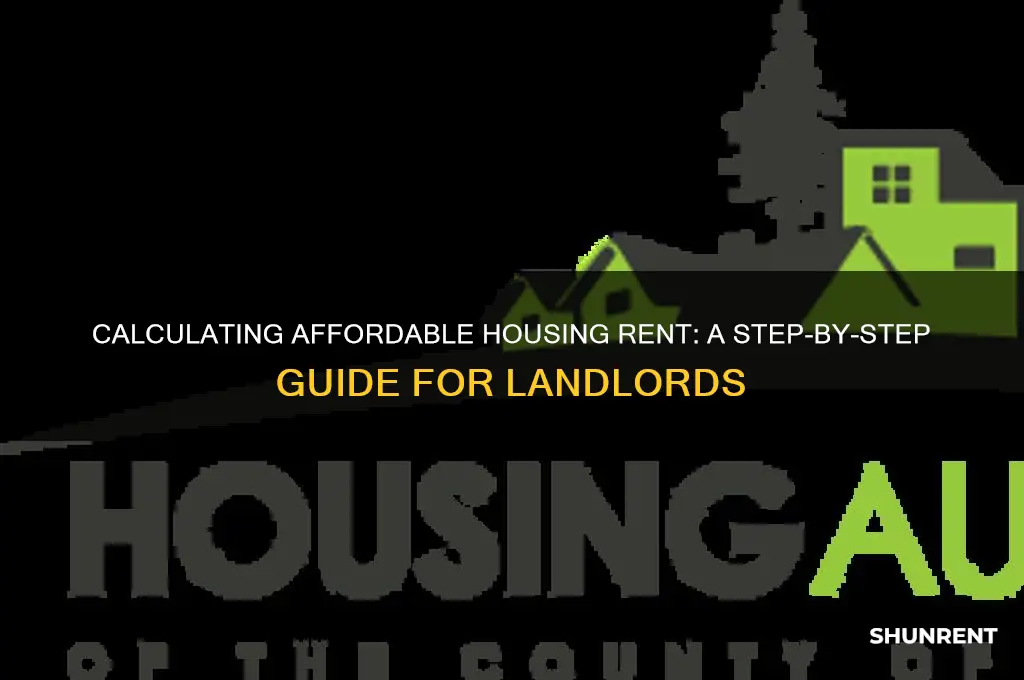 how to calculate affordable housuing rent price