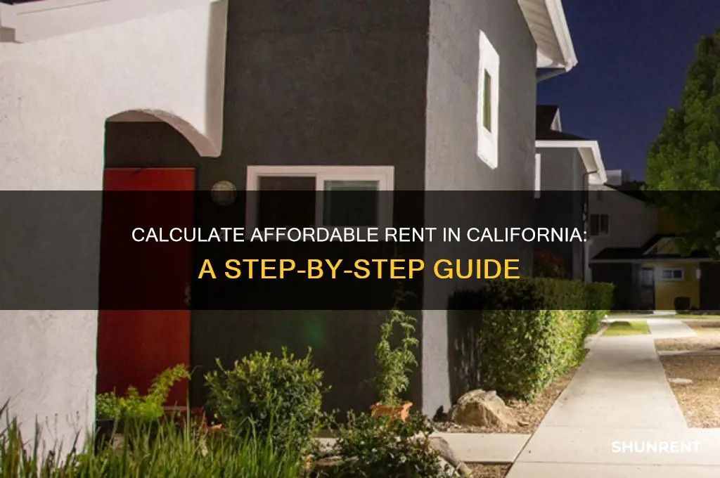 how to calculate affordable income rent in california
