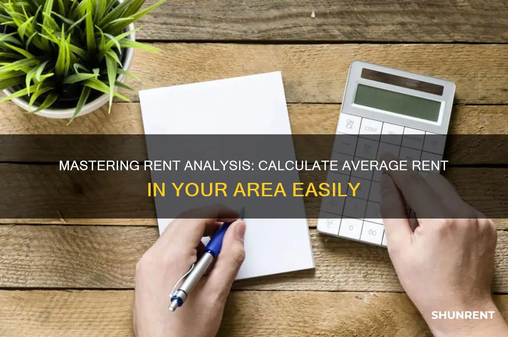 how to calculate average rent for an area
