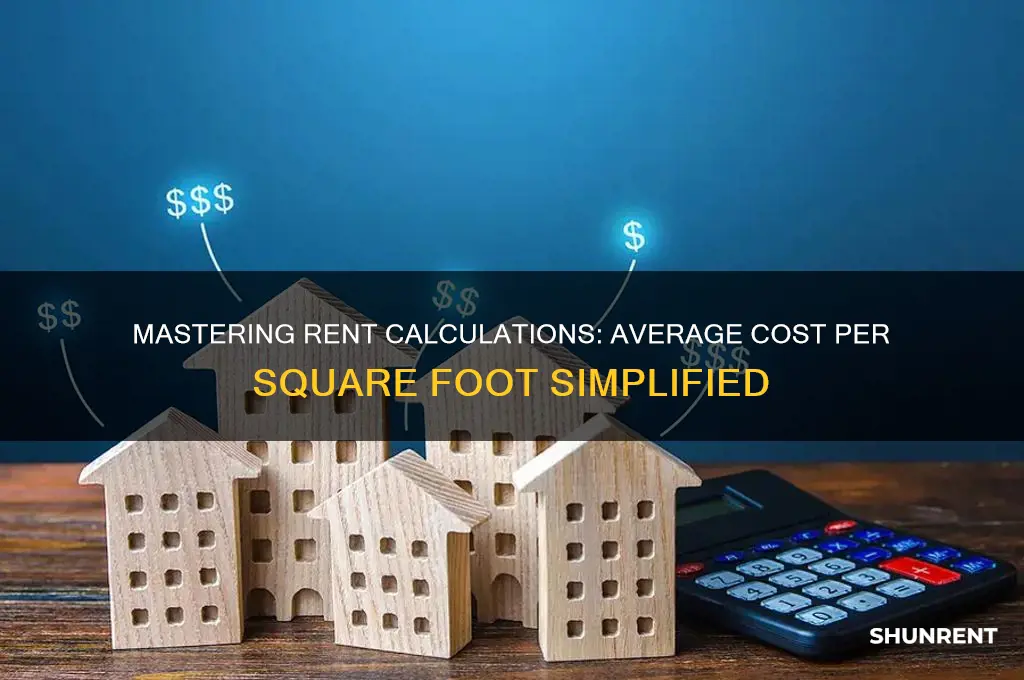 how to calculate average rent per square foot