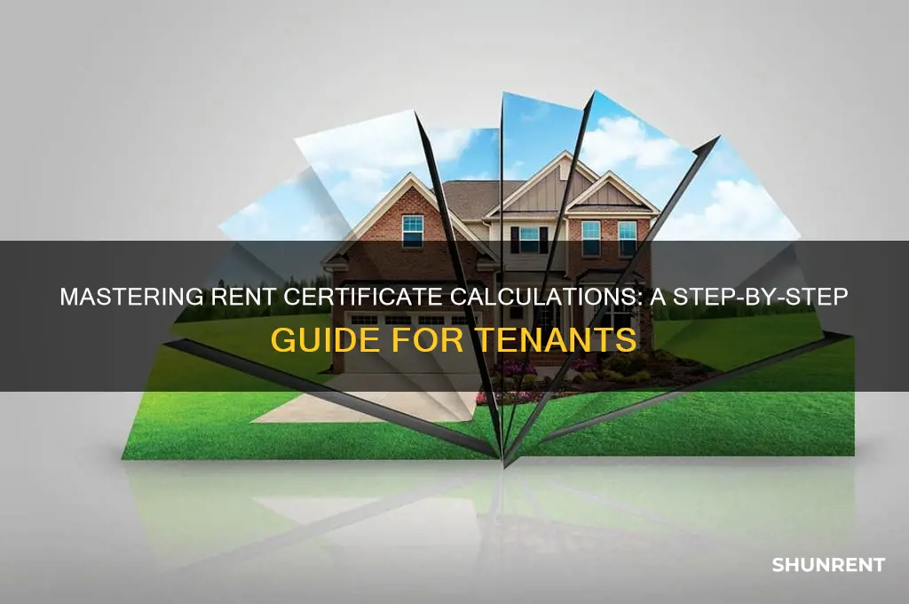 how to calculate certificate of rent paid