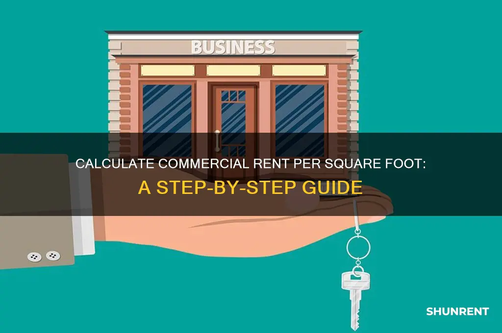 how to calculate commercial rent by foot