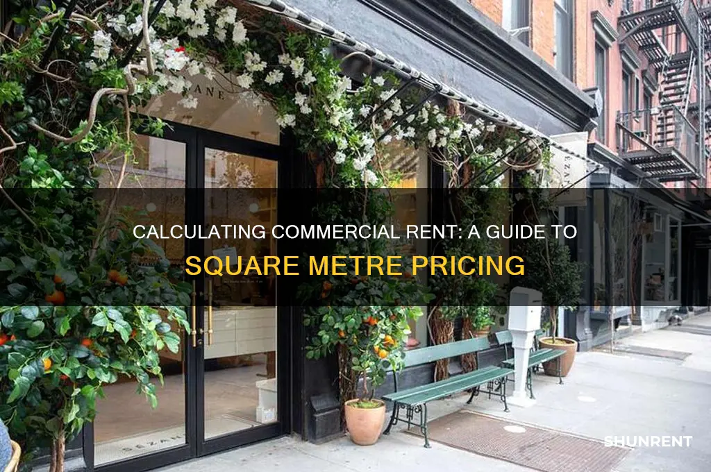how to calculate commercial rent per square metre