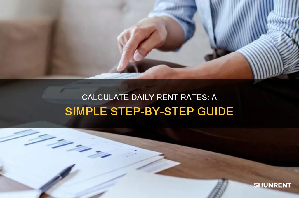 how to calculate daily rate of rent