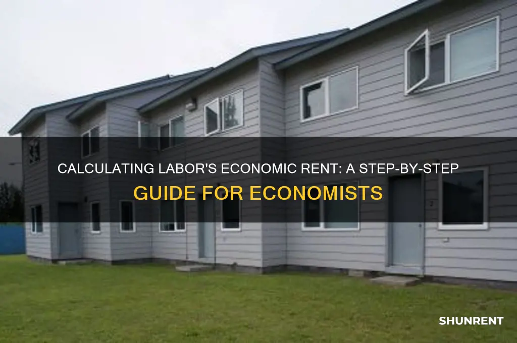 how to calculate economic rent earned by labor