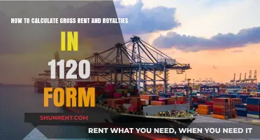 Calculating Gross Rent and Royalties for 1120 Tax Form