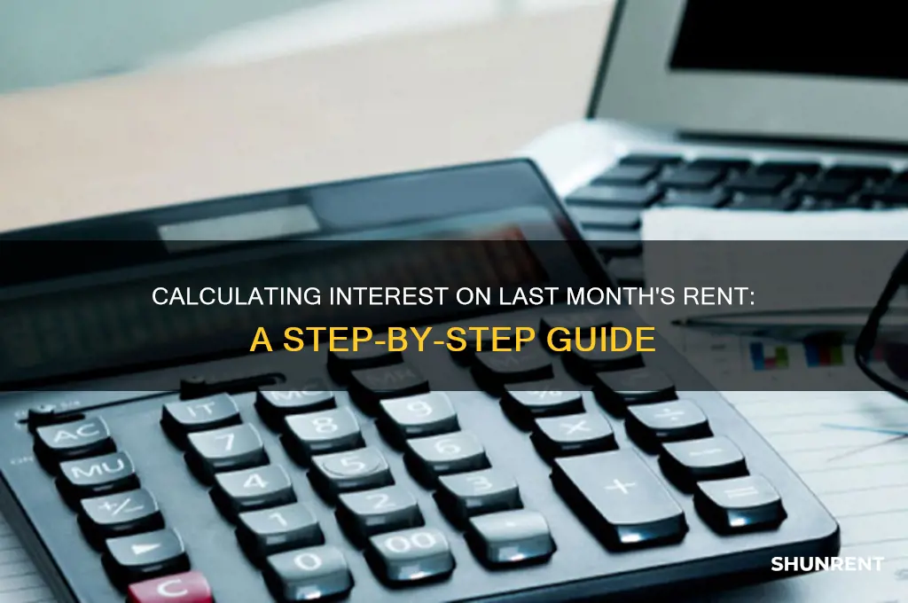 how to calculate interest on last month