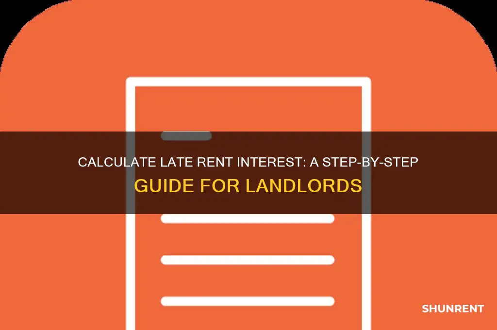 how to calculate interest on late rent payment