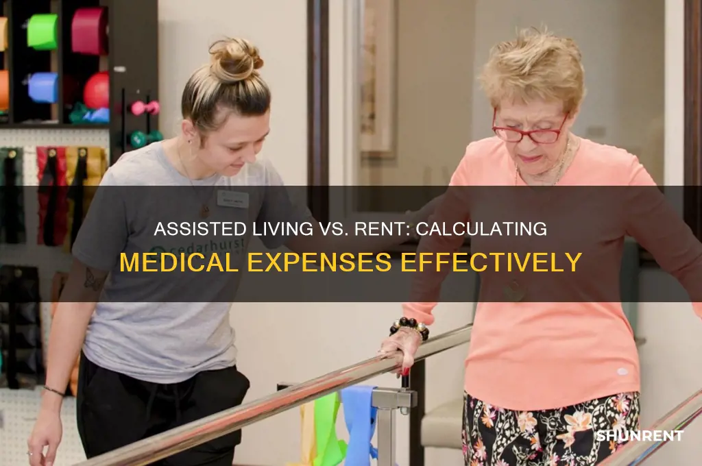 how to calculate medical expenses for assisted living vs rent