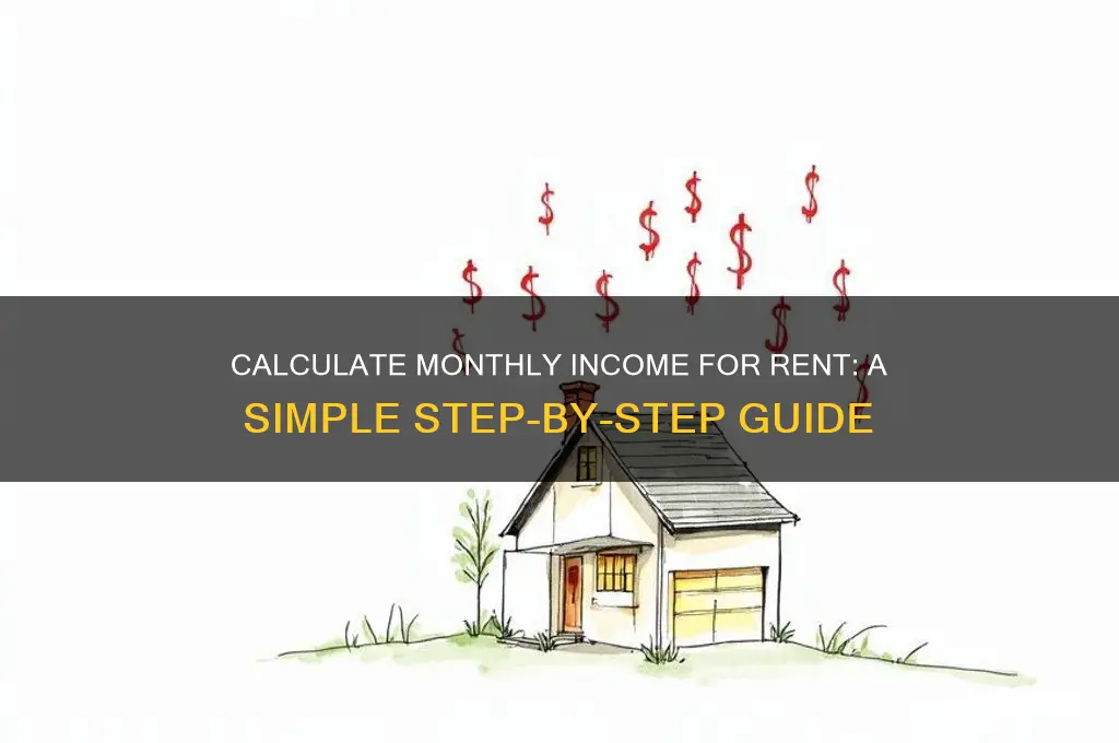 how to calculate monthly income for rent