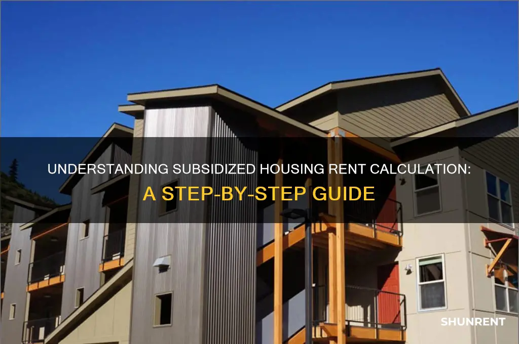 how to calculate my subsidized hosuing rent