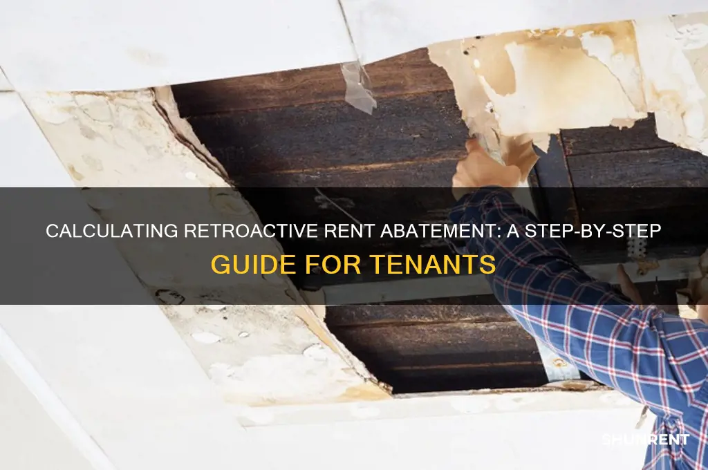how to calculate number for retroactive rent abatement