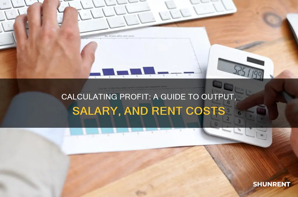 how to calculate profit from output salary and rent
