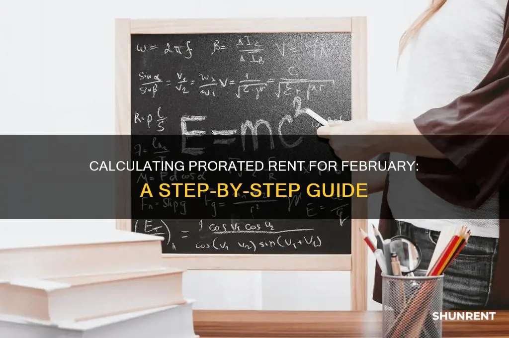 how to calculate prorated rent for february