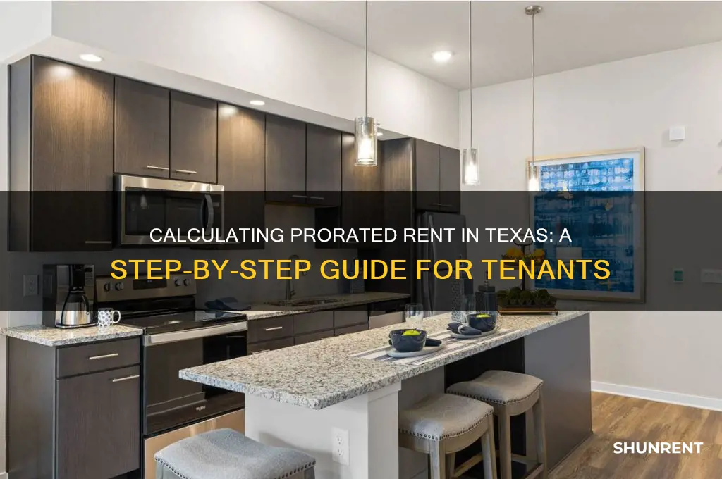 how to calculate prorated rent in texas