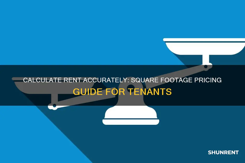 how to calculate rent based on sq footage