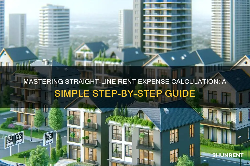 how to calculate rent expense straight line