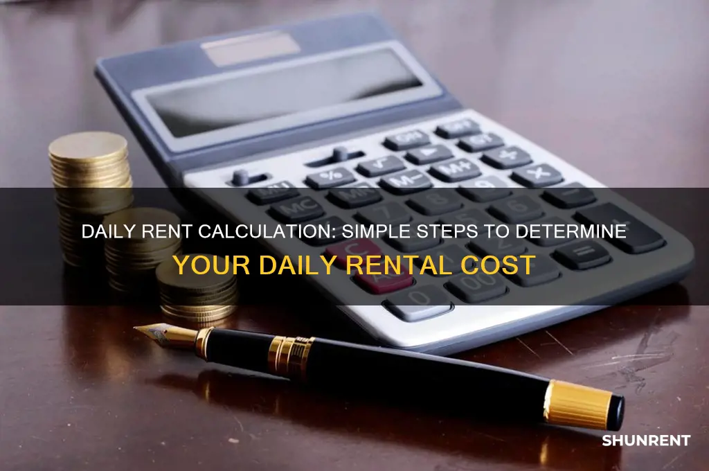 how to calculate rent on a daily basis