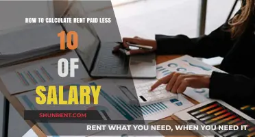 Calculate Rent-to-Salary Ratio: Deduct 10% for Affordable Housing