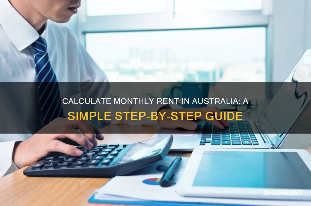 how to calculate rent per month in australia