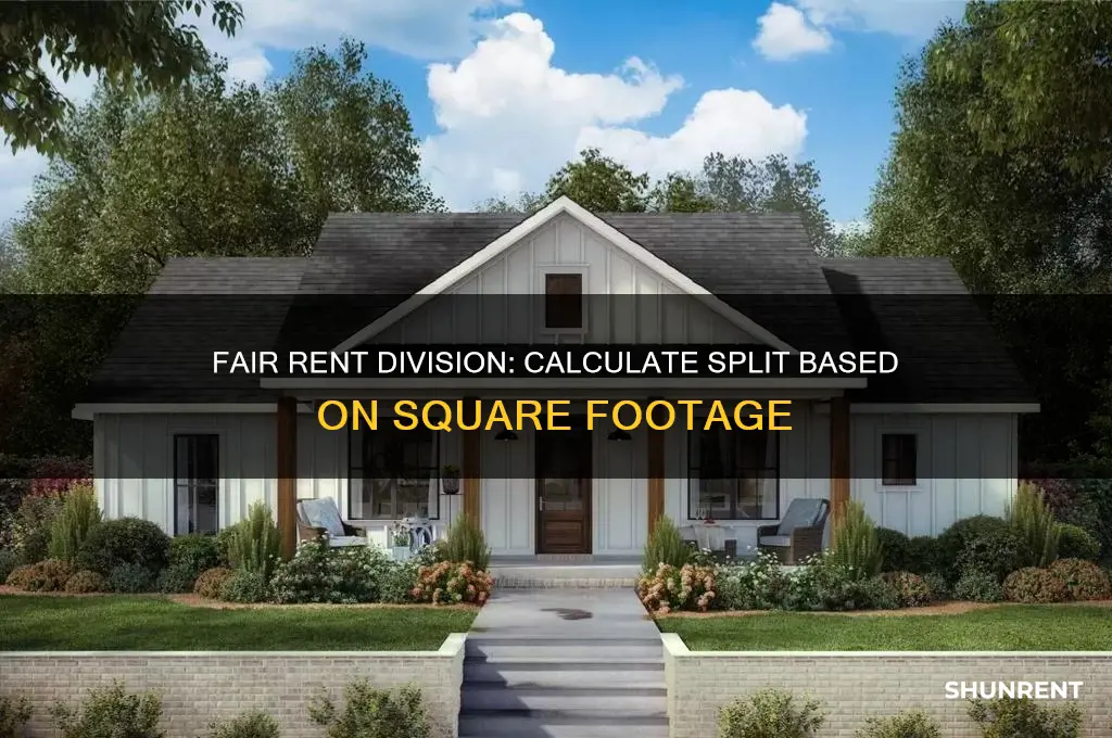 how to calculate rent split based on square footage