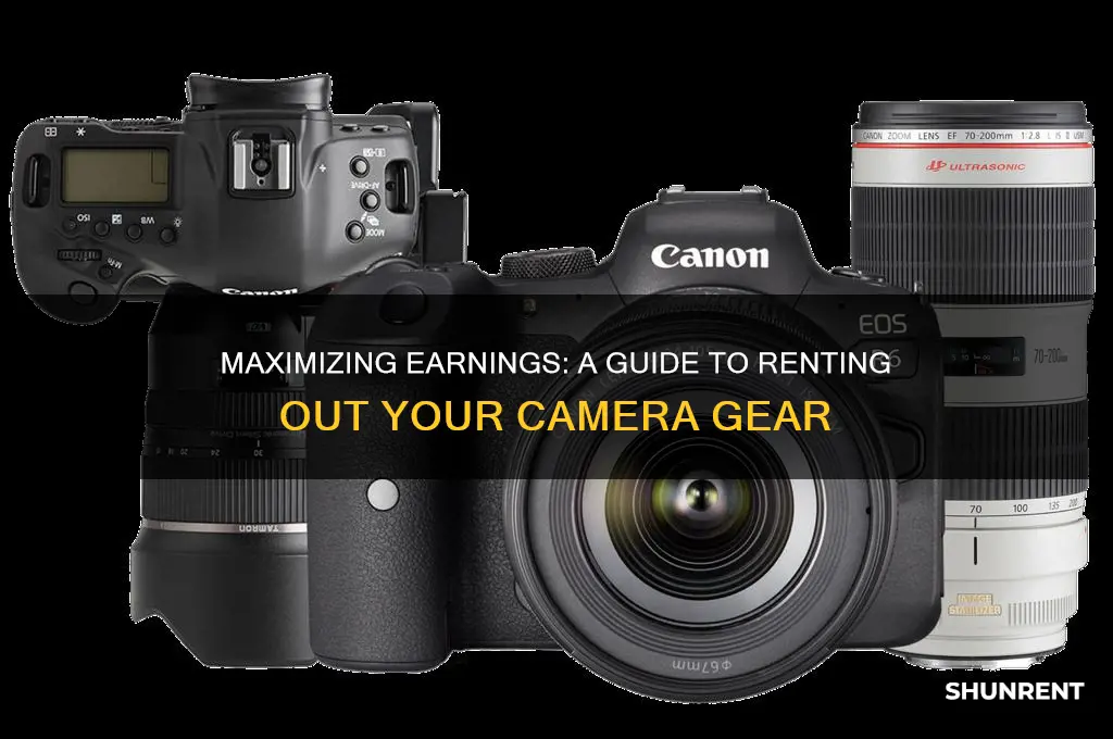 how to calculate renting out your camera gear