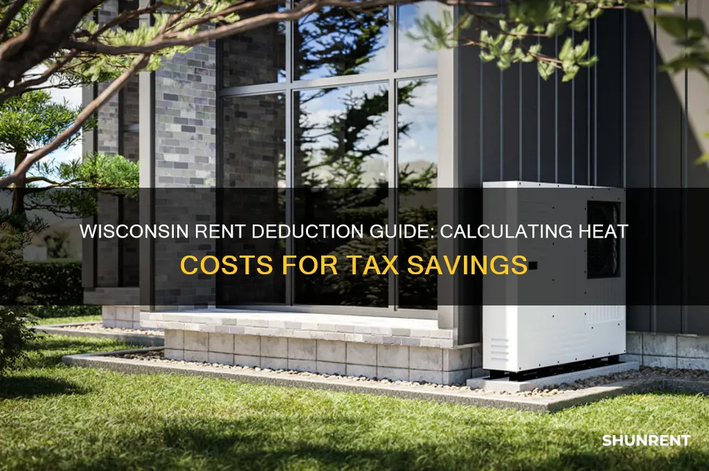 how to calculate wisconsin state rent deduction with heat