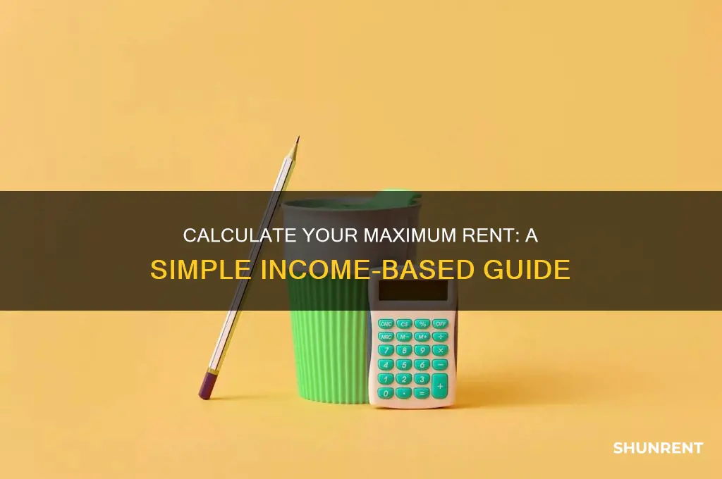 how to calculate your maximum rent based on income