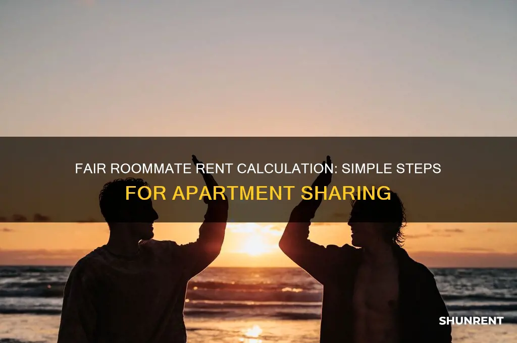 how to caluclat roommate rent in aparmtent