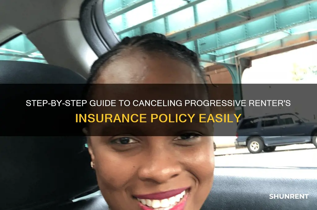 how to cancel progressive renter