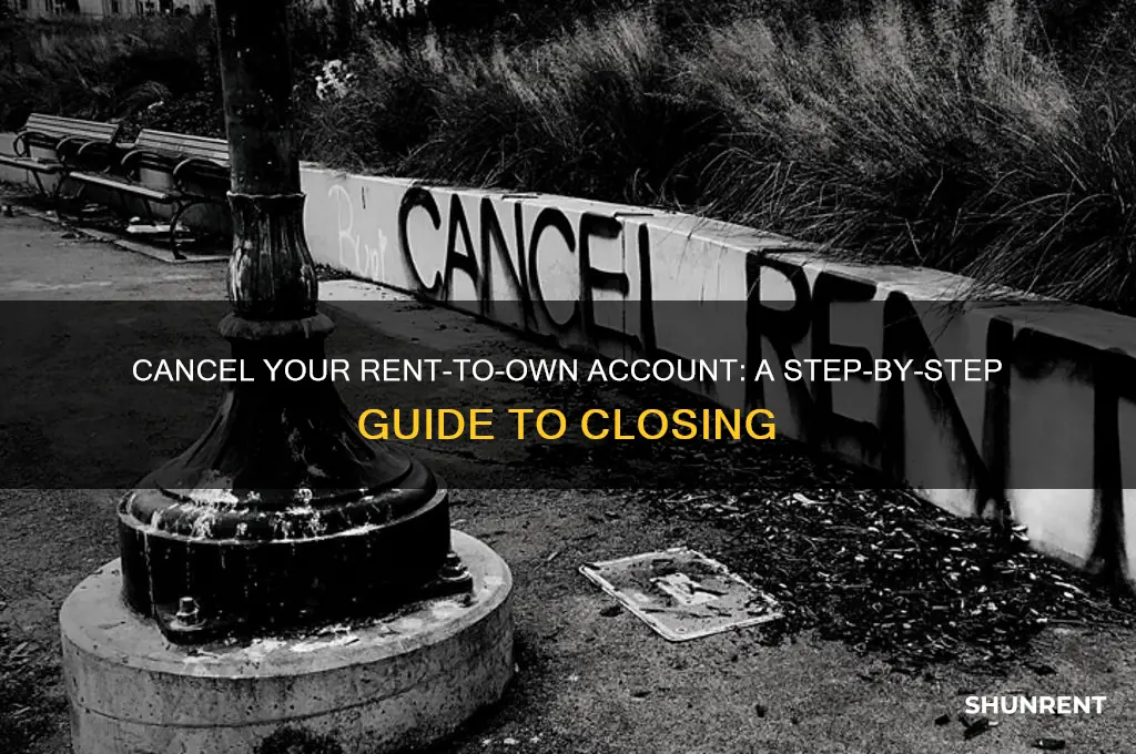 how to cancel rent to own account