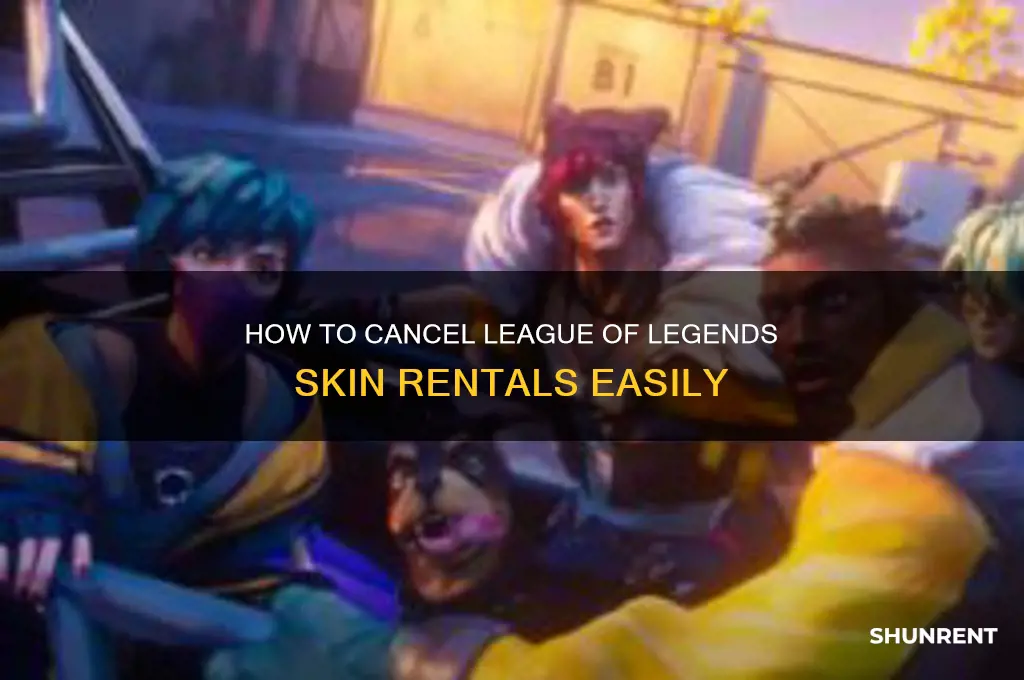 how to cancle rent skin league of legend
