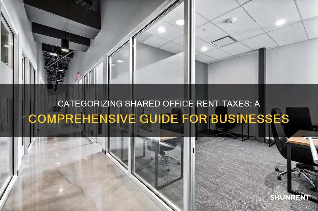 how to categorize shared office rent taxes