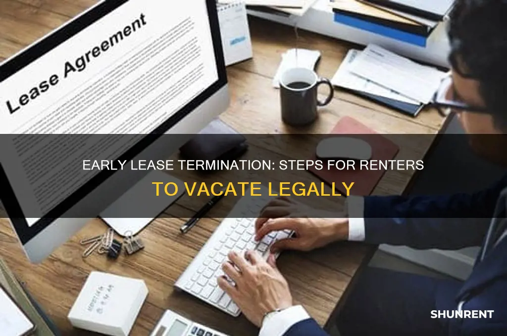 how to change lease when renter wants to vacate early