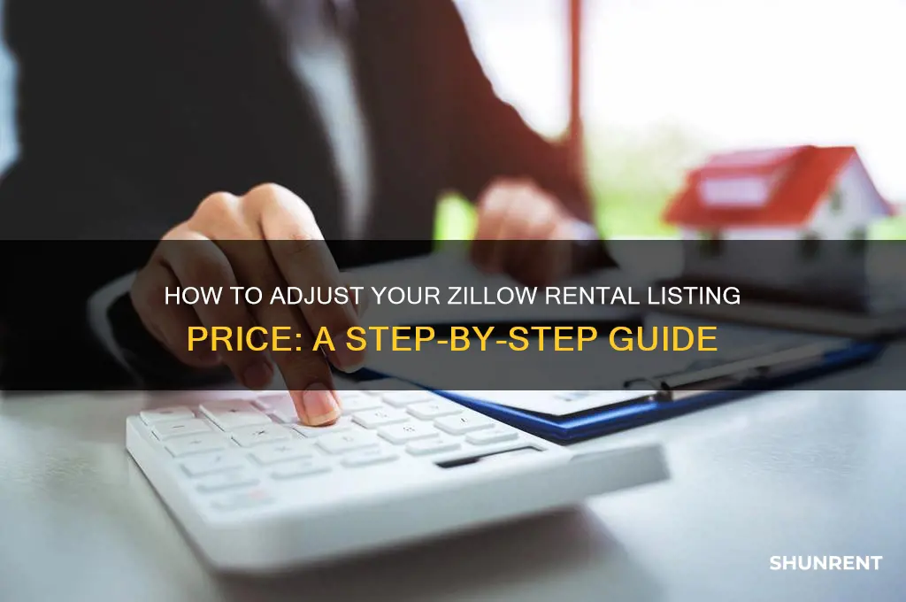 how to change rent on zillow listing