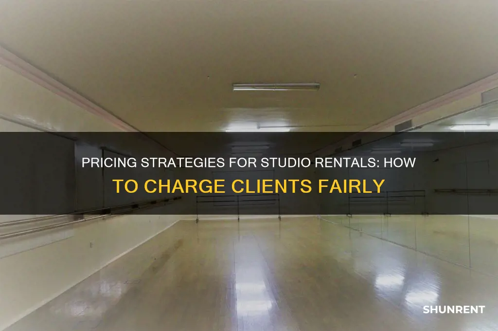 how to charge clients when you rent a studio space