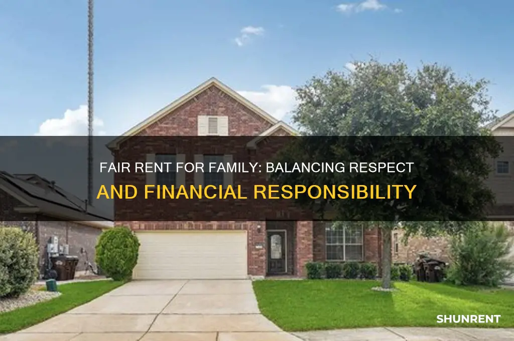 how to charge fair rent for an older relative