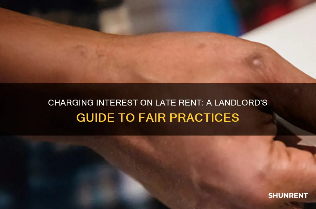 how to charge interest on late rent