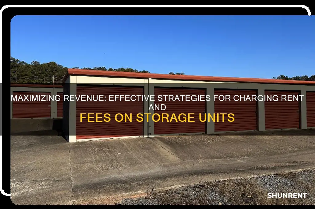 how to charge rent and fees on storage units
