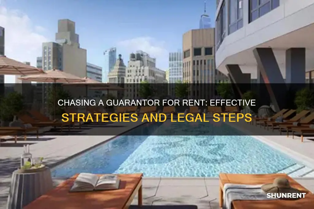 how to chase a guarantor for rent